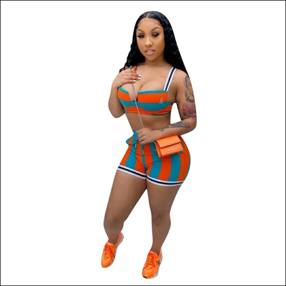 New 2 Piece Summer Fashion Tank Top Short Set - Picture 3 of 6